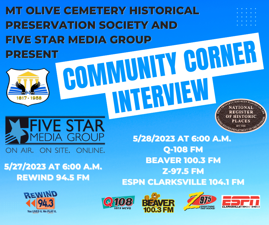 Mt Olive Cemetery - Clarksville TN - Community Corner